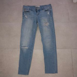Abercrombie kids ripped jeans